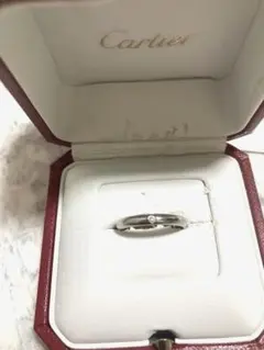Cartier プラチナダイヤモンドリング Pt950 9号　イニシャルあり Cartier プラチナダイヤモンドリング Pt950 9号 イニシャルあり - メルカリ