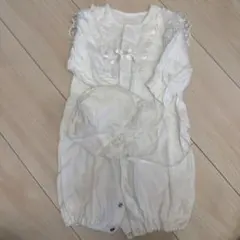 ホワイト セレモニードレス 帽子付き