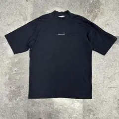 CALVIN KLEIN JEANS モックネックTシャツ 黒 L ビッグサイズ