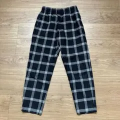 GU チェック柄 ロングパンツ