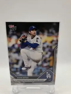 Topps Now 大谷翔平　ドジャース移籍初勝利&9奪三振記念カード
