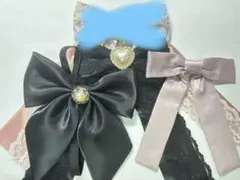 リボン 4点セット 地雷系 量産型 クリップ