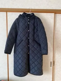 BEAMS HEART ブラック　キルティングジャケット Lサイズ