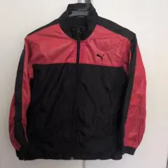 PUMA ジャケット 黒 赤 140