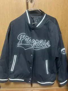 刺繍スタジャン　ブラック