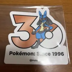 韓国限定 ポケモン 30周年 ステッカー ルカリオ - メルカリ