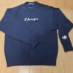 Chaps ネイビー セーター 刺繍入りのサムネイル