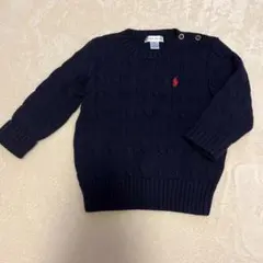 ラルフローレン　セーター　ニット　ネイビー　18M 80