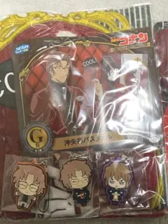 セガラッキーくじ 沖矢昴＆灰原哀、沖矢昴ミニフィギュアストラップセット