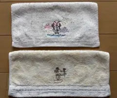 ディズニー￼ミニー ミッキー 刺繍タオル 2枚セット(今治) ￼