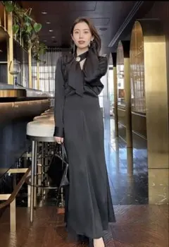 美品 HEVE ヘイヴ ラッフルジャケット ブラウス　トップス ネイビー 美品 HEVE ヘイヴ ラッフルジャケット ブラウス トップス ネイビー