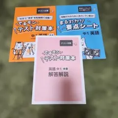 未使用英語テスト対策本3冊セット 中1
