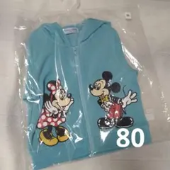 東京ディズニーリゾート ミッキー ミニー フード付きジップアップ 80
