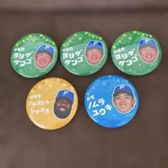 北海道日本ハムファイターズ 缶バッジ 4種セット吉田野村矢澤水野