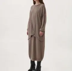 LEMAIRE ルメール WRAP DRESS ニットラップドレスワンピース - メルカリ