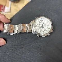 SEIKO 6T6300D0 クロノグラフ Seiko Chronograph 6T63-00D0 Black Dial Silver Quartz Watch