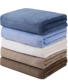 バスタオル 大判 5色5 枚セット マイクロファイバー タオル 吸水速乾抗菌防臭