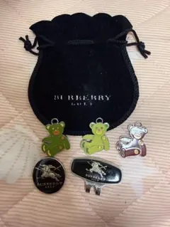 みーちゃんです！BURBERRY GOLF マーカーセット 新品！ 黒 みーちゃん様 専用です！BURBERRY GOLF マーカーセット 新品！ 黒