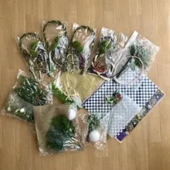 【未使用保管品】デコクレイクラフト クリスマスキットとお正月キット詰め合わせ