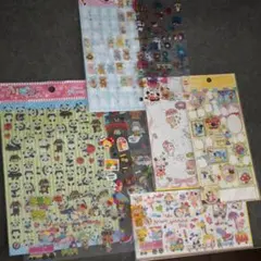 動物シールセット ぷっくり、平シールなど 7～8シート分