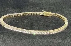 【未使用・新品】モアサナイト　テニスブレスチェーン