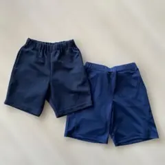 ネイビー　ハーフパンツ　130