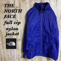 【423】USA規格ノースフェイス刺繍ロゴフルジッナイロンジャケットWOMENS