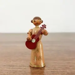 ◉訳あり◉【ドイツ ギターを弾いている天使の人形 ザイフェン】ヴィンテージ