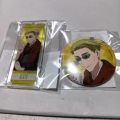 呪術廻戦　七海建人　まるくじ　和装すたいる　アクリルキーホルダー　缶バッジ