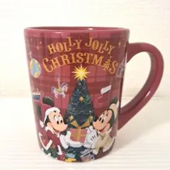 【匿名配送】ディズニー 限定 クリスマス マグカップ 2022 赤 レッド