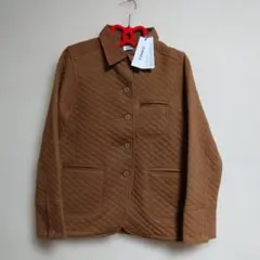 【新品タグ付き】OMNES キャメル色 キルティング 羽織 サイズL
