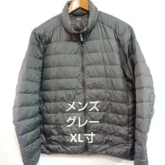 メンズ87グレーXL寸ウルトラライトダウンジャケット