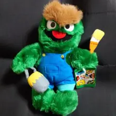 非売品 セサミストリート オスカー ぬいぐるみ 新品タグ付き