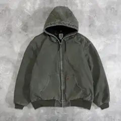 J68 MOS ❗️carhartt アクティブジャケット モスグリーン M相当 carhartt アクティブジャケットMOS モスグリーンフェードM相当