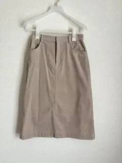 SHIPS ピンク　タイトスカート コーデュロイ