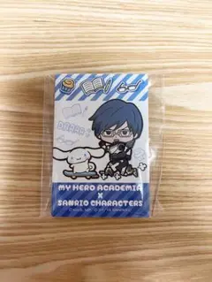 ヒロアカ 飯田天哉 サンリオコラボ スクエア缶バッジ