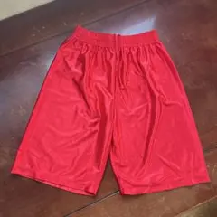 SPALDING スポルディング バスケットボールパンツ レッド 無地 Mサイズ