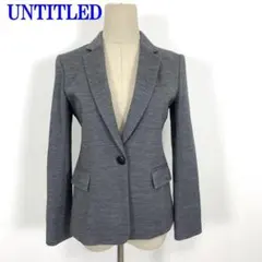 アンタイトル テーラードジャケット グレー ウール ナイロン 2 C2575