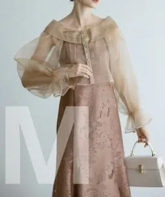 【新品】結婚式 パーティー お呼ばれ シアーブラウス&マーメイドキャミドレス