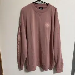 【美品】RIP CURL ピンク クルーネック トレーナー XL