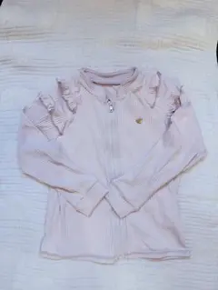 フリル付きラッシュガード 110サイズ ラベンダー