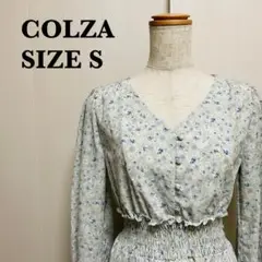 COLZA コルザ 花柄 ワンピース 長袖 サイズS 美品【116】
