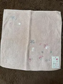 宇野千代　絹のタオルハンカチ　未使用