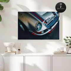 インテリアポスター ヴィンテージカー レーシング アート 洗練 空間演出