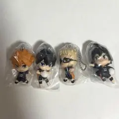 ガチャガチャ でふぉフィグ！ ハイキュー!! 烏野高校 4種コンプ
