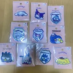 【サンリオ】パイルワッペン アソート（アイロン接着＆シール）10個セット