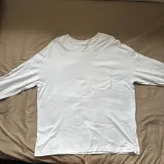 GAP ポケット付き ロングスリーブTシャツ ホワイト Mのサムネイル