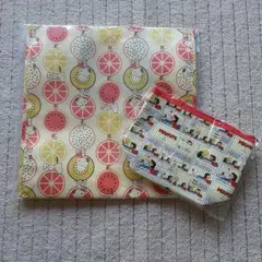 新品 スヌーピー フルーツ柄 トートバッグクーラーバッグ 2点セット　AOKI