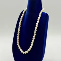 パールネックレス 約6.4-6.9mm SV 27.5g