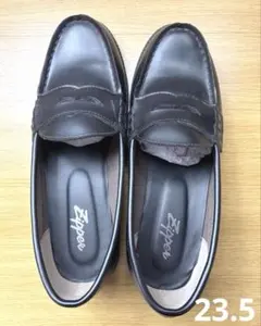 Zipper ローファー 黒 23.5cmのサムネイル